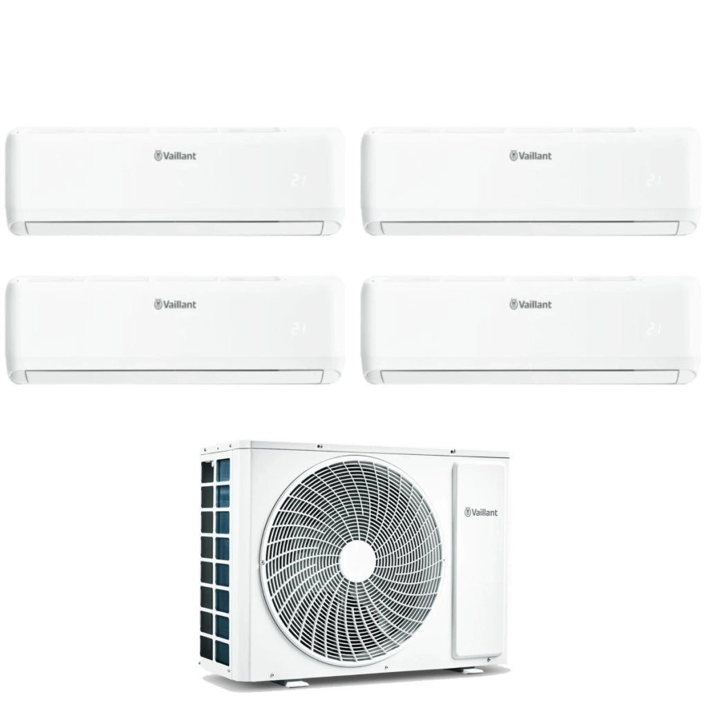 Climatizzatore Condizionatore Vaillant Quadri Split Inverter serie CLIMAVAIR PRO 7+9+9+9 con VAM1-080A4NO R-32 Wi-Fi Integrato 7000+9000+9000+9000