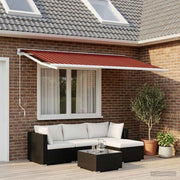 Telo di ricambio per tenda da sole arancione e marrone 3444246