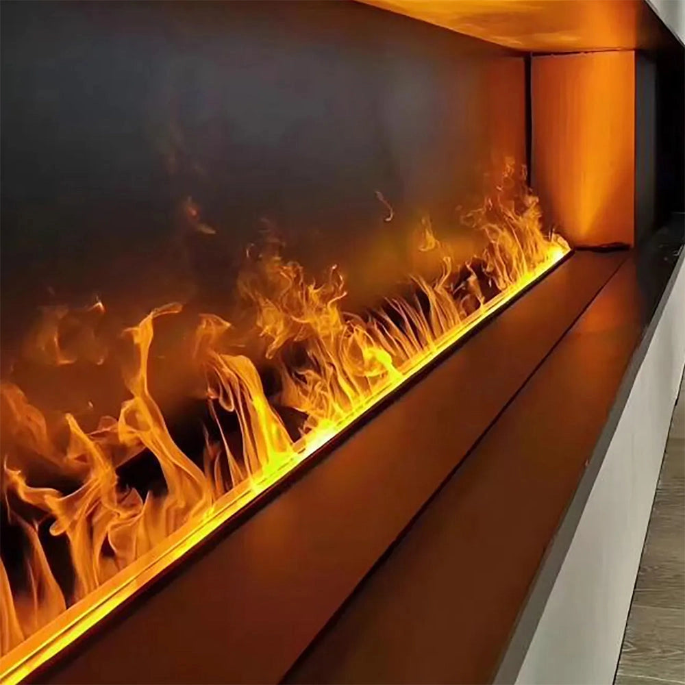 Camino Elettrico da Incasso Divina Fire VAPOR150 - Effetto Fiamma 3D a Vapore Acqueo, 7 Colori LED, Controllo APP e Telecomando, 150 cm - Divina Fire