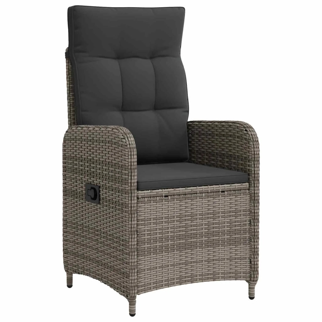 Set Lounge da Giardino 2 pz Grigio e Grigio Scuro 3422362