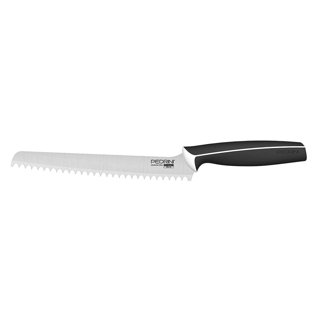 PEDRINI COLTELLO MASTER PER PANE CON LAMA DA 21 CM COLORE NERO