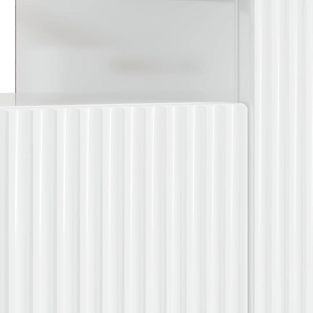 Mobile TV LED EDE 153 x 35 x 43 cm Bianco Lucido 896029