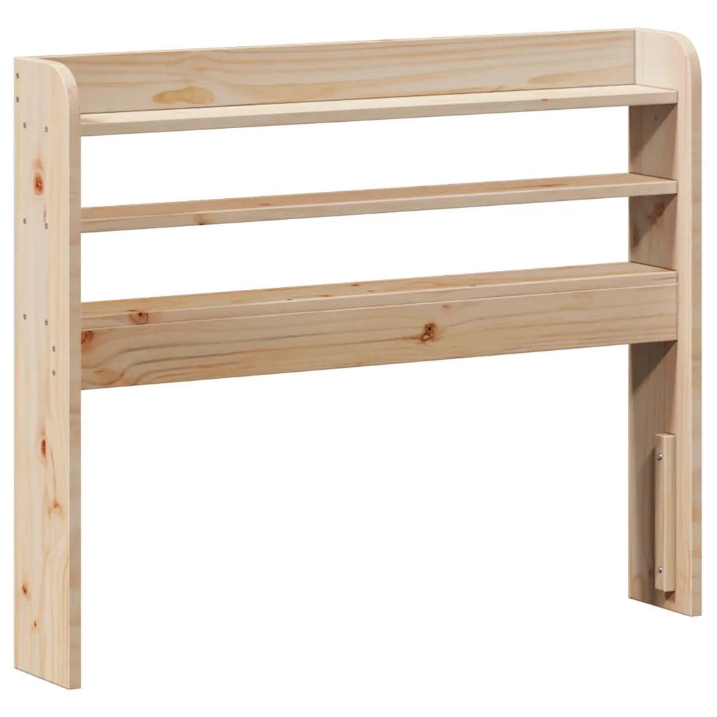 Giroletto con Testiera-Struttura Letto con testiera 75x190 cm in Legno Massello di Pino 203942