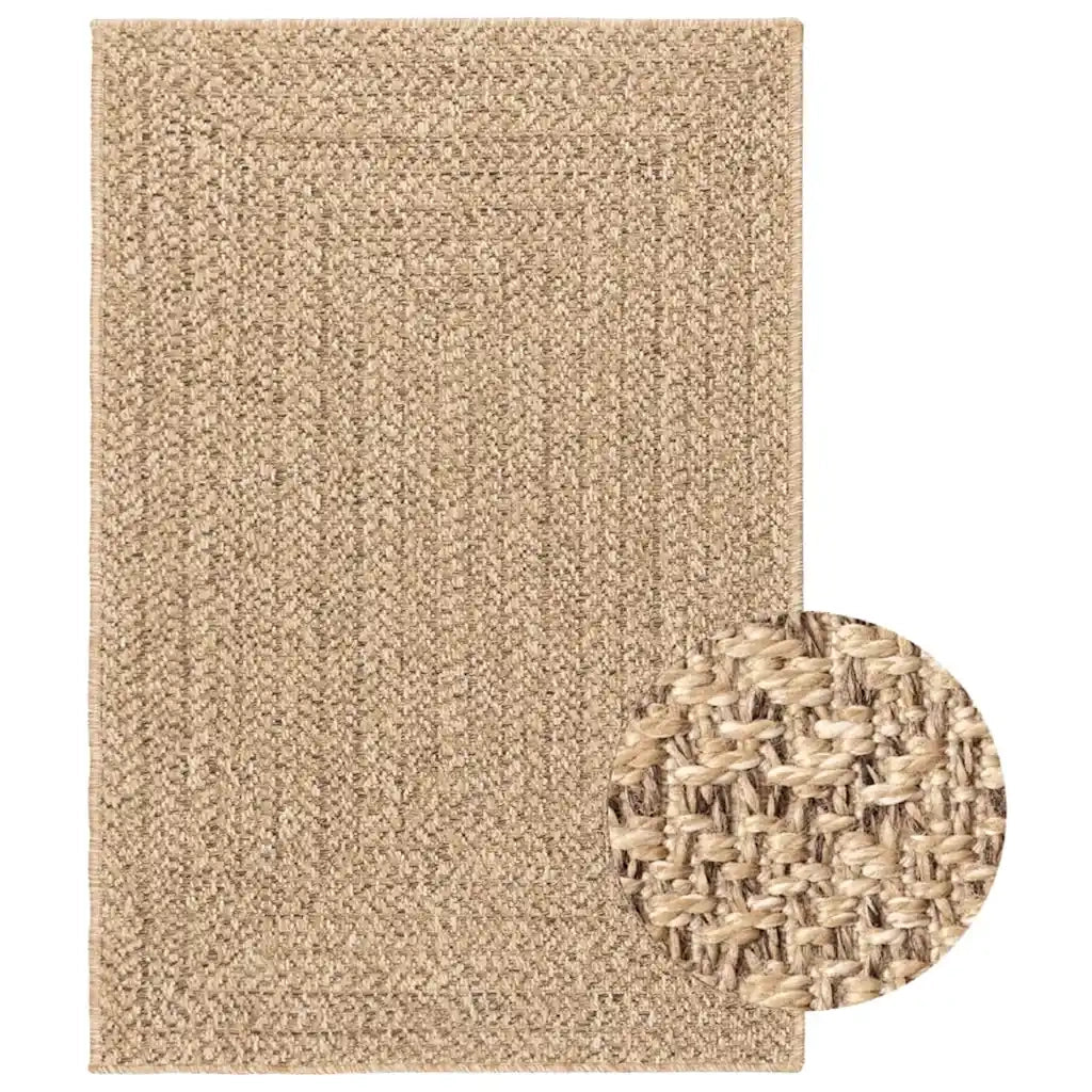Tappeto ZIZUR 120x170 cm Aspetto Iuta per Interni ed Esterni 364831