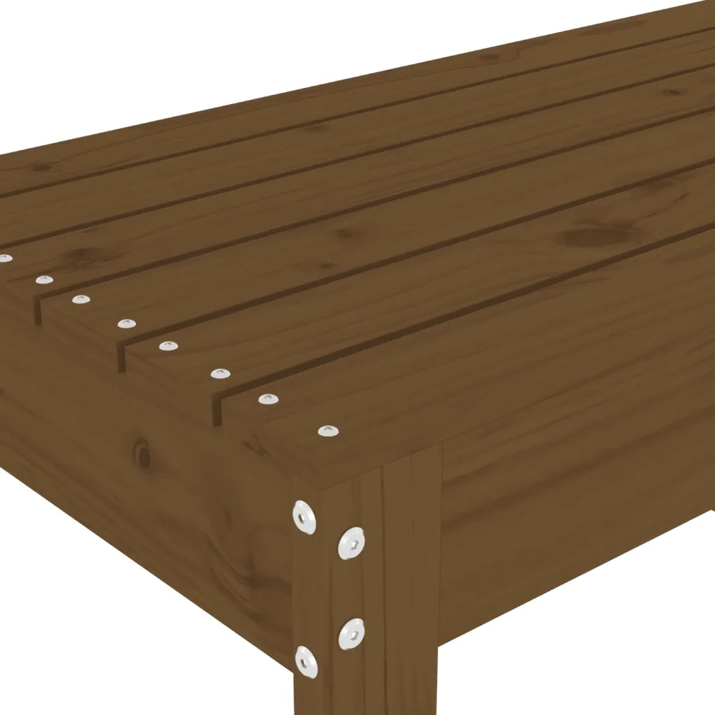 Panca da Giardino-Sgabello-Panca da esterno Ambra 110x38x45 cm Legno Massello di Pino