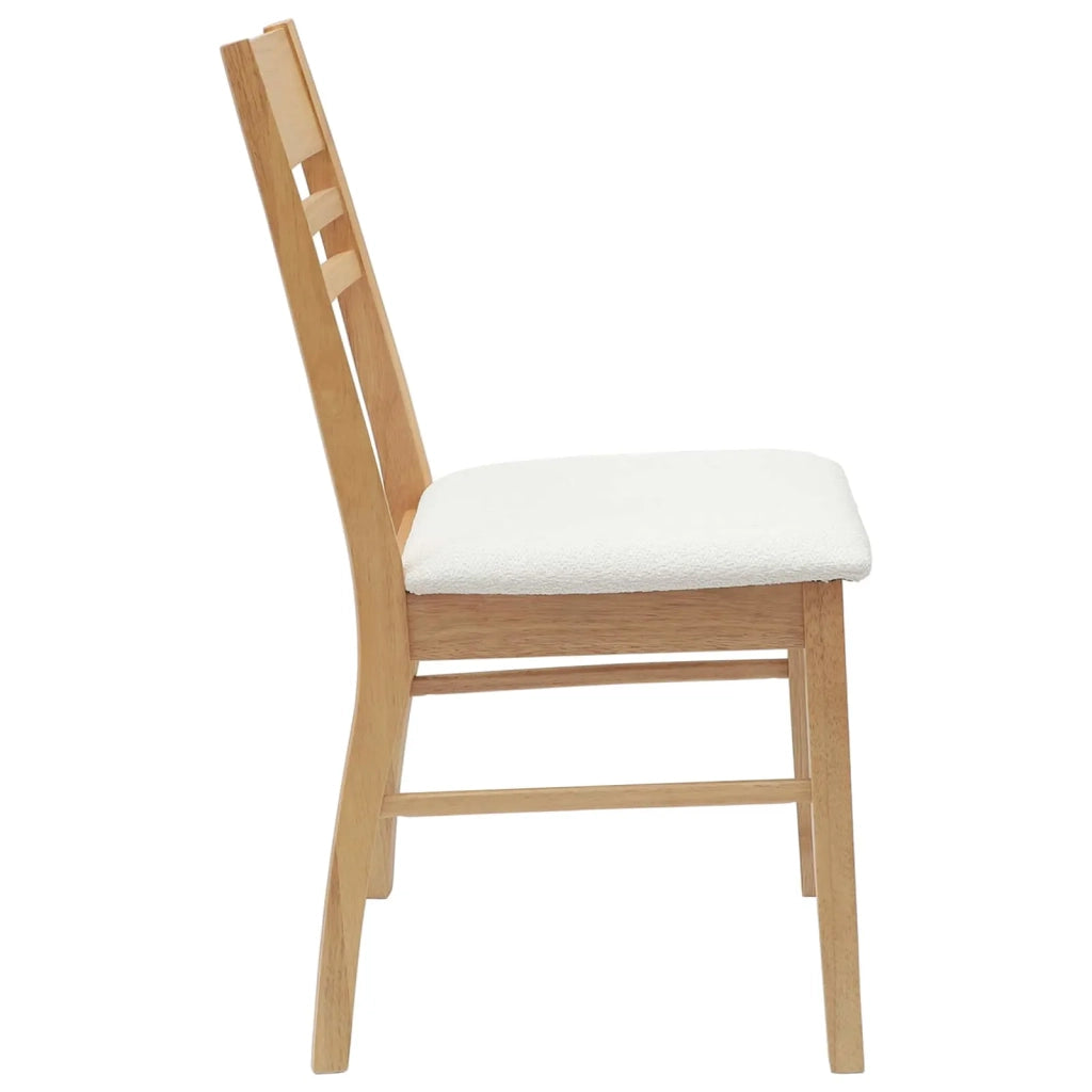 Sedie da pranzo 2 pcs Naturale 43 x 54 x 89 cm