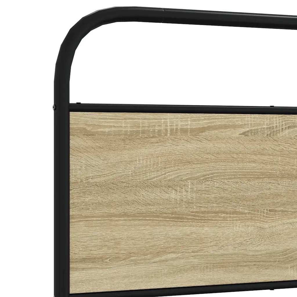Giroletto senza Materasso-Struttura Letto Rovere Sonoma 140x200cm in Truciolato 778502