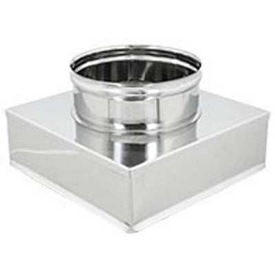 RIDUZIONE QUADRA-TONDA ACCIAIO INOX- Da 200x200 a 200- DK- pezzi 1