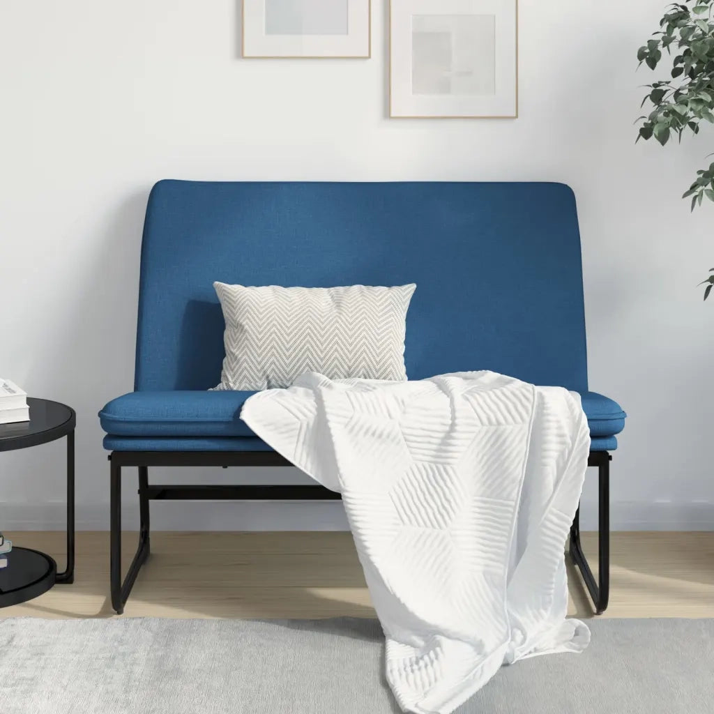 Panca-Sgabello Blu 100x75x76 cm in Tessuto
