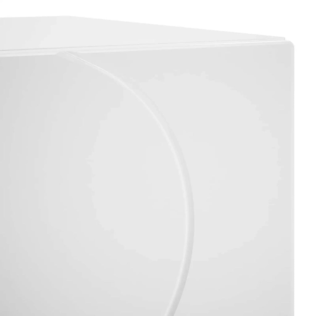 Armadio da Notte Bianco Lucido 33,5 x 34,5 x 50 cm 8011395