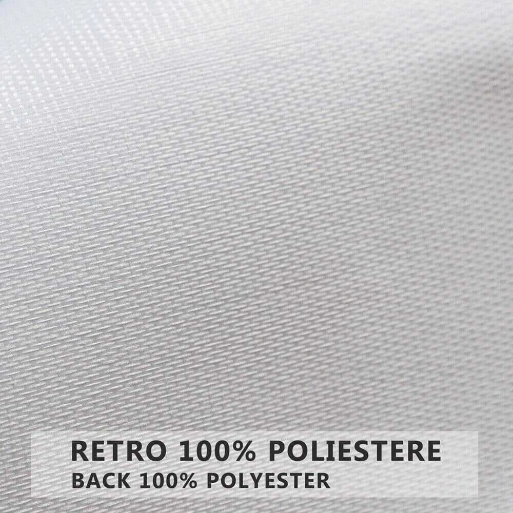 Tovaglia Cucina Antimacchia 140x300 Cm Metallizzata Lucida Grigia Copritavolo Pvc Decorato Dis_B