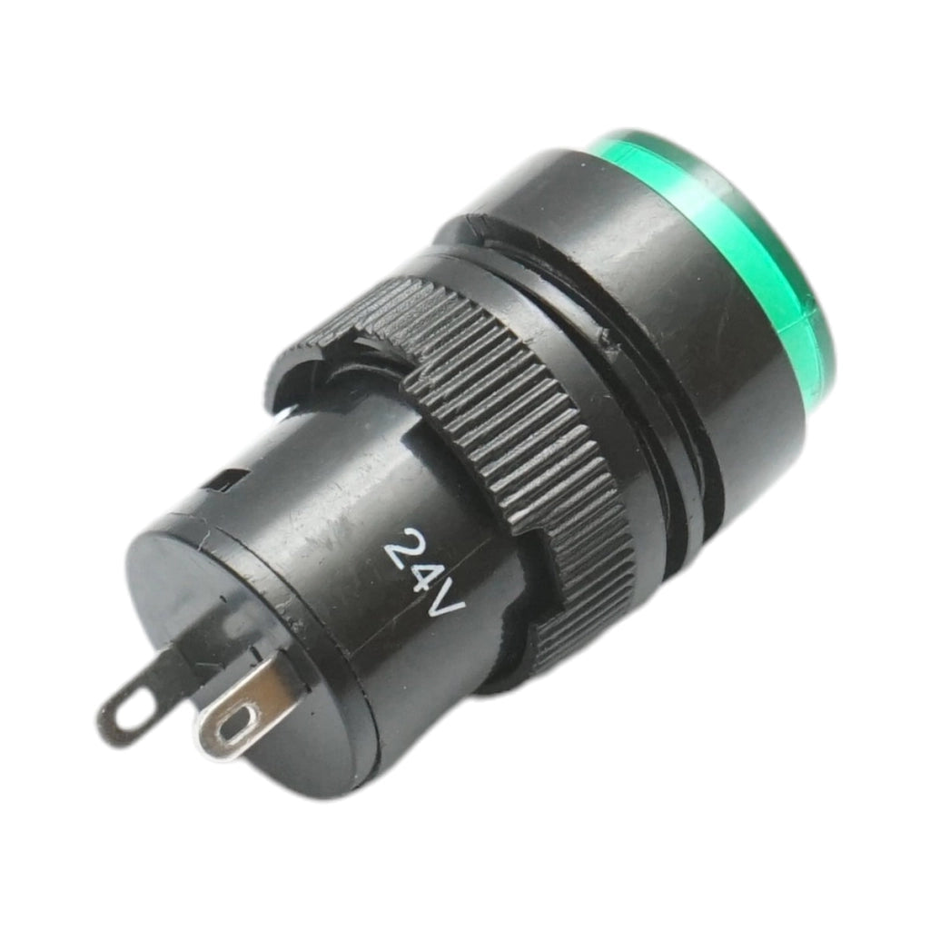 Indicatore di segnale industriale LED verde 24V Ø 16mm Breckner Germany