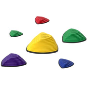 Set 6 Sgabelli Impilabili, Design Antiscivolo, per Interni ed Esterni, Multicolore