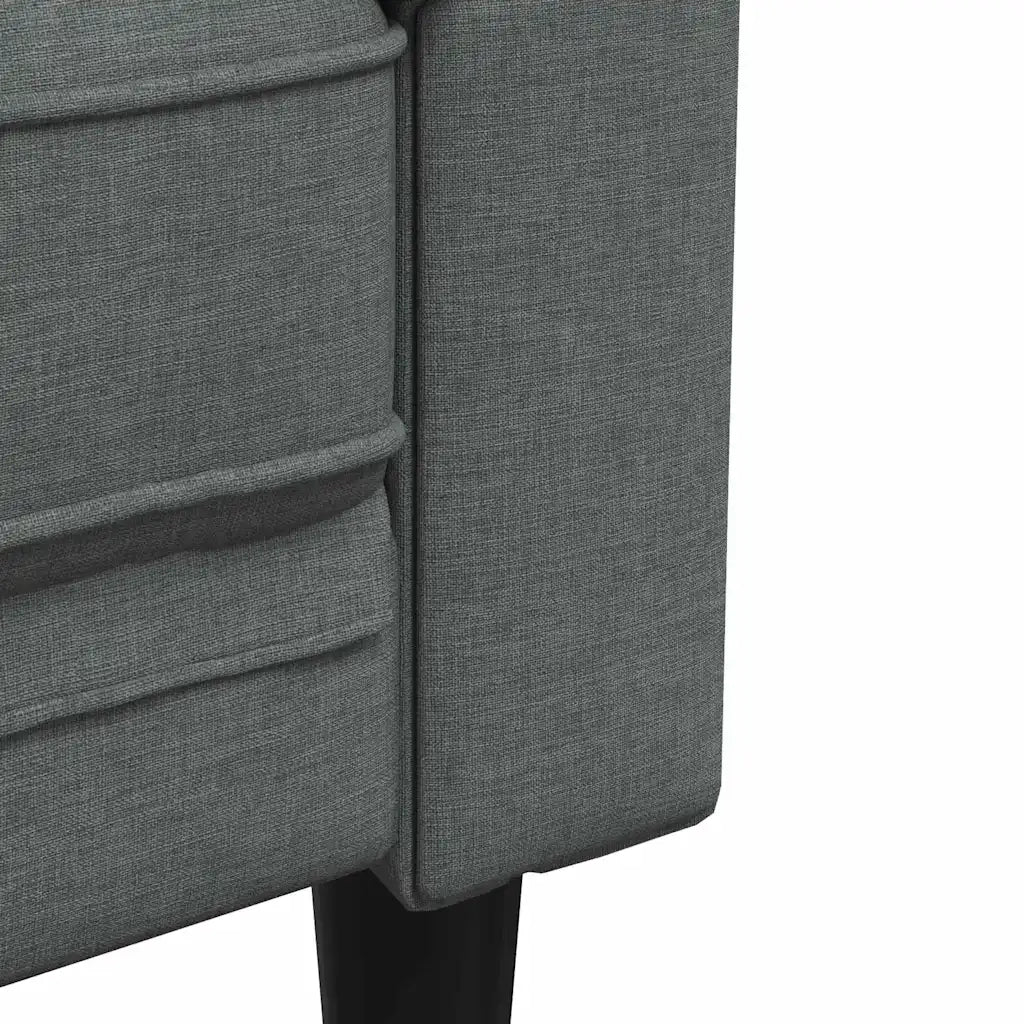 Divano per Soggiorno 2 pcs Grigio scuro 201,5 x 74,5 x 74,5 cm 3385857