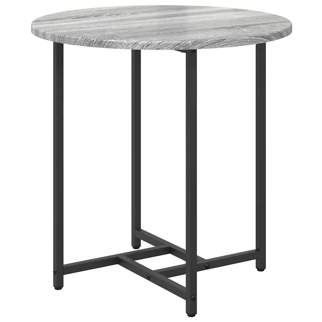 Set tavolini 2 pz | Tavolo laterale Grigio Sonoma e Nero
