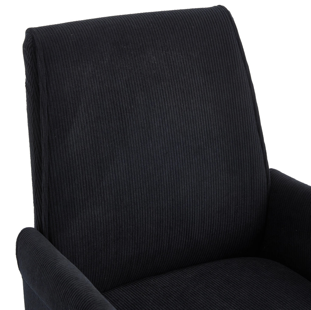 Sedia da ufficio nera 63x65x99 cm - altezza regolabile, schienale ergonomico