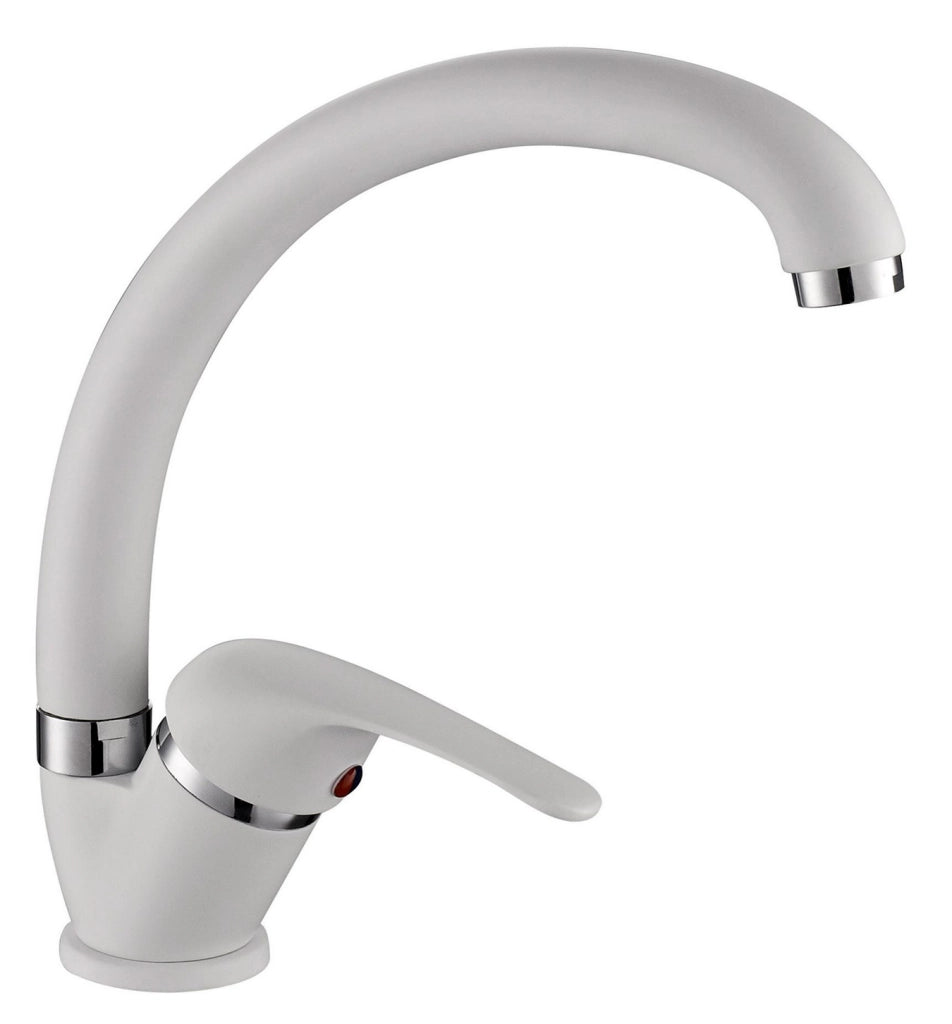 Miscelatore cucina colore bianco-granito