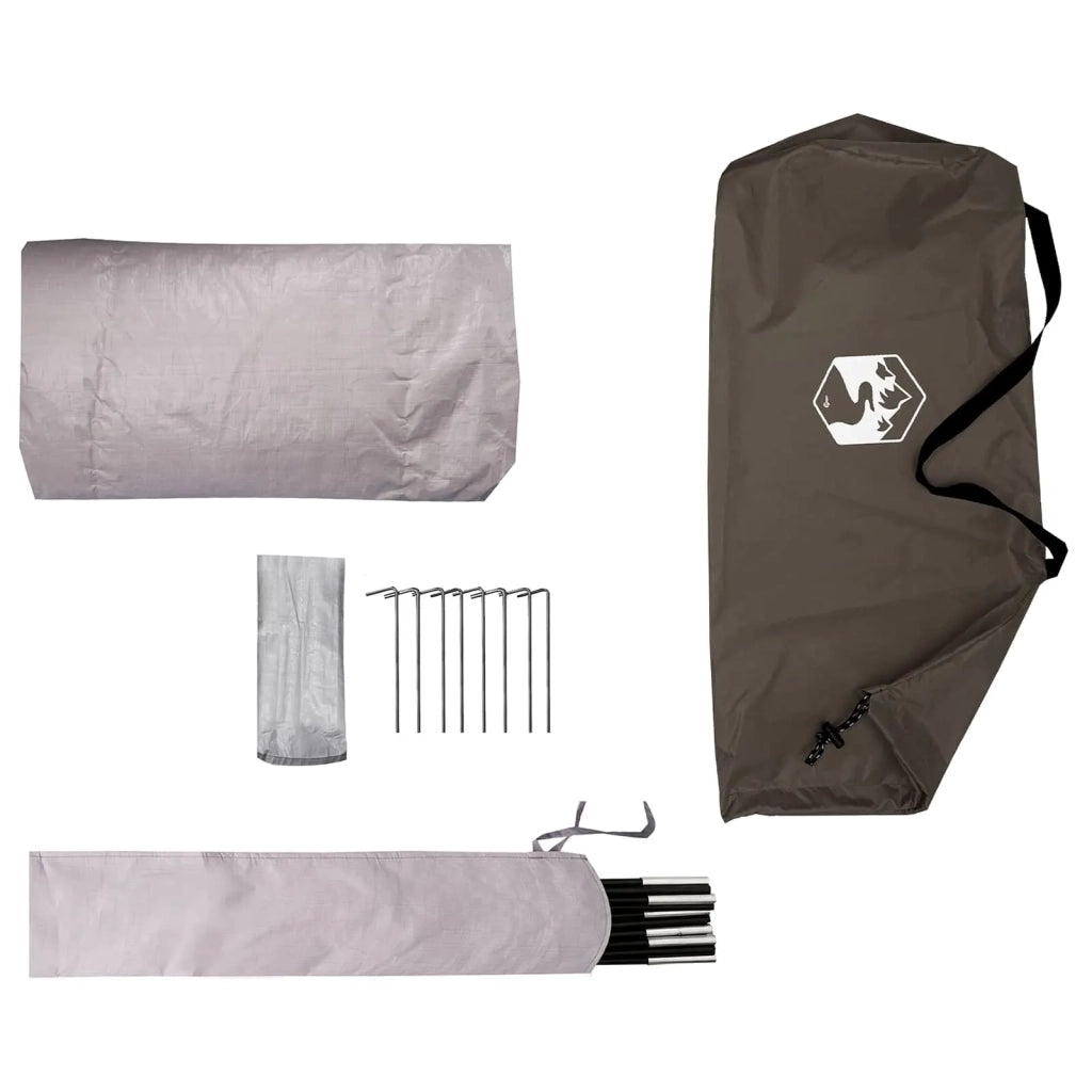 Tenda a tunnel 4 persona Marrone e Grigio 42019360