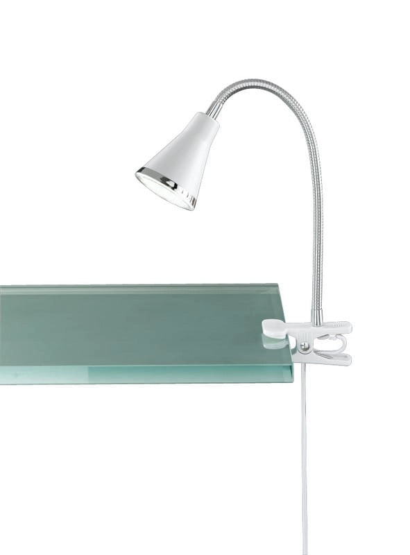 Lampada da scrivania ARRAS bianca cromo LED 4W 3000K