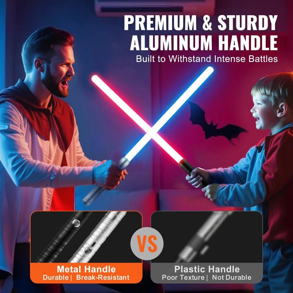 Lightsaber Duel Lightsaber 775 Mm 2 Pcs. With 7 RGB Colors & 4 Sound Modes & Realistic Hilt, Rechargeable Lightsaber For Adults Christmas Day Halloween Cosplay Birthday
