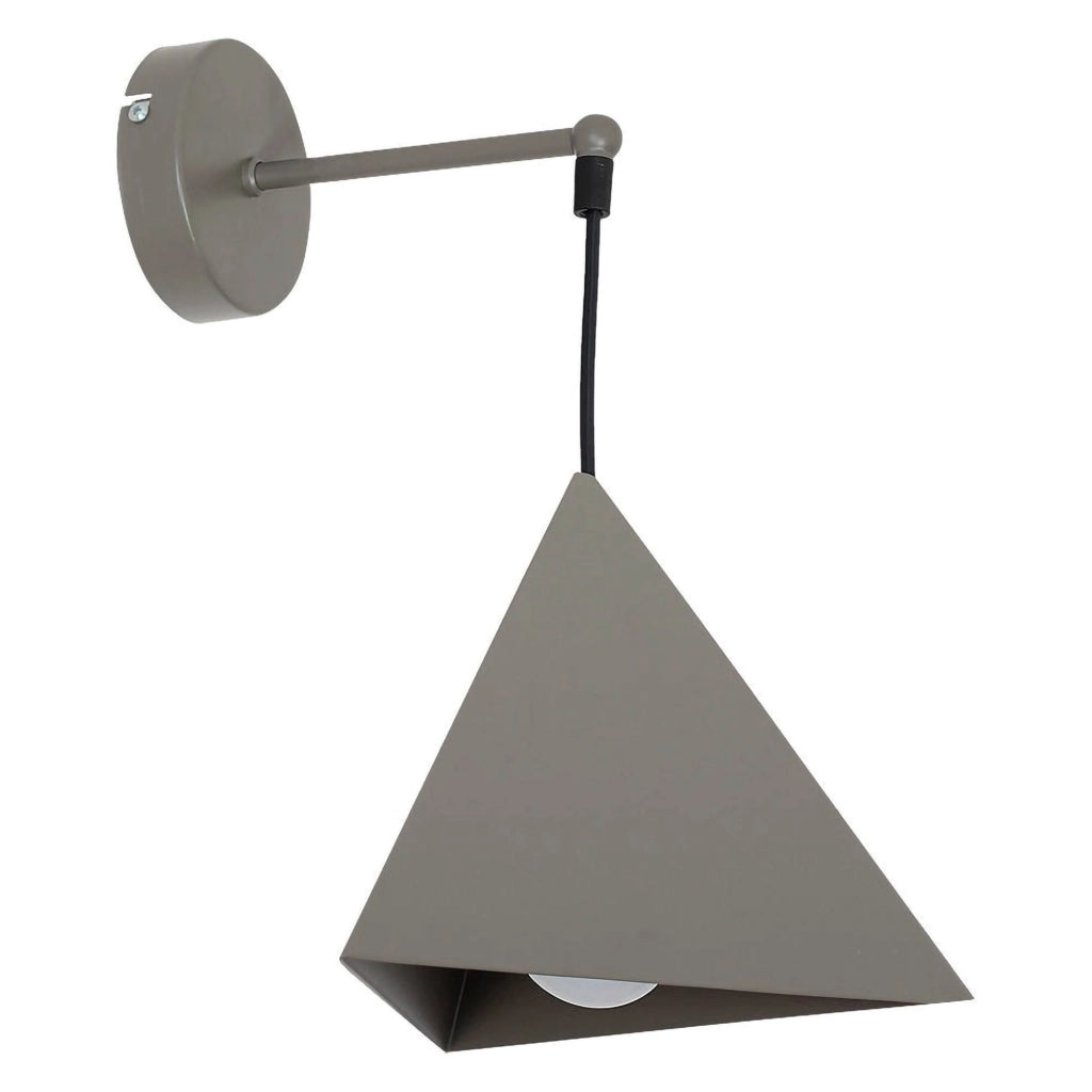 Sezze, Lampada da Parete Materiale Aplique in Metallo, Grigio