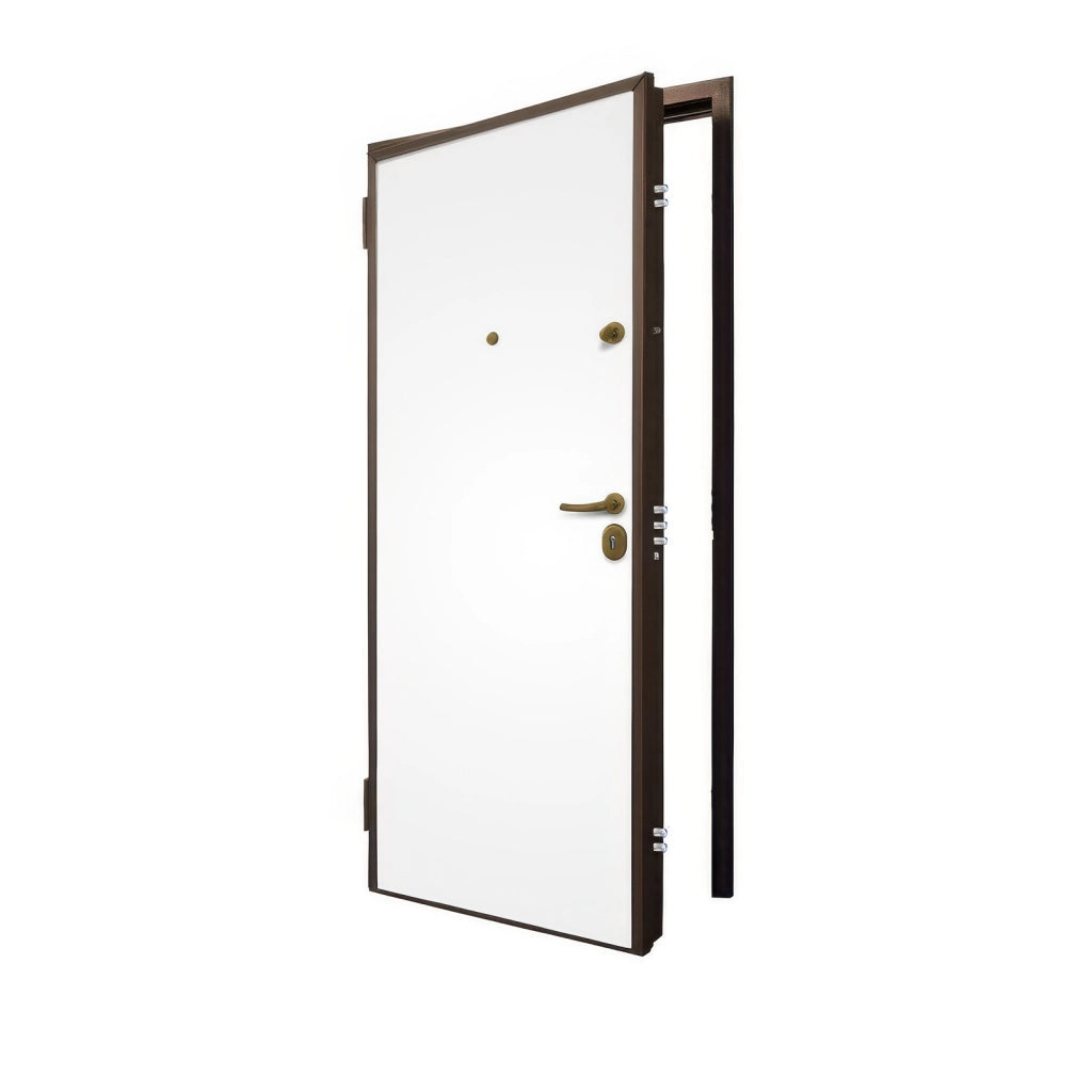 Porta Blindata Classe 3 Bianco 90 x 210 cm Apertura Destra con Controtelaio Blindo