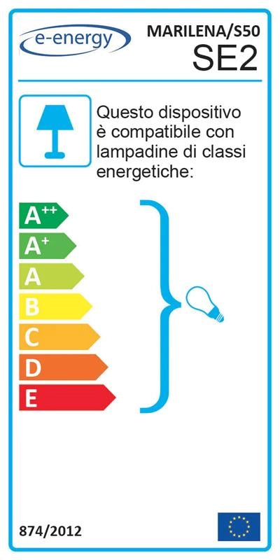 LAMPADA A SOSPENSIONE MARILENA 50X50 1XE27 MONTATURA CROMO-BIANCO VETRO LASTRA BIANCO Ø50-H21-L100 CM OKX