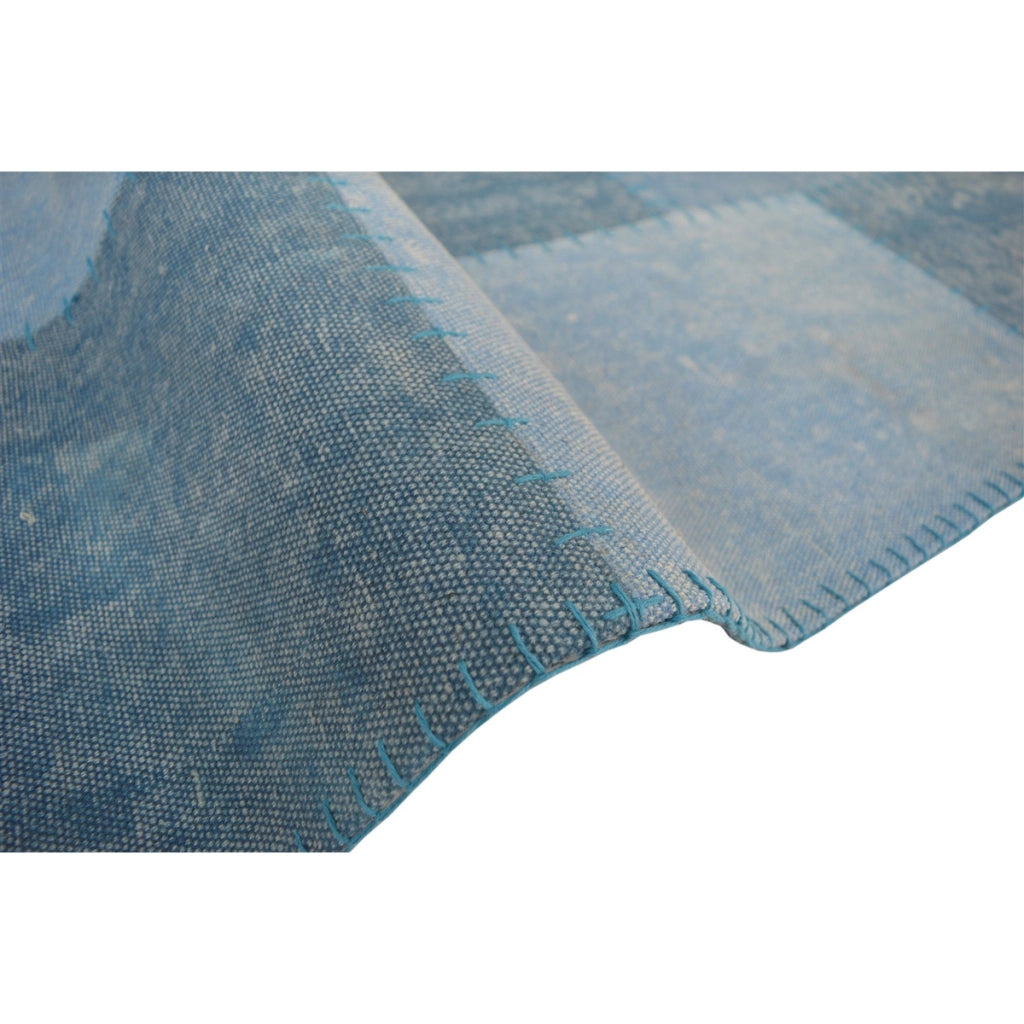 Tappeto Vintage Lyrical 100 in Cotone Blu Patchwork