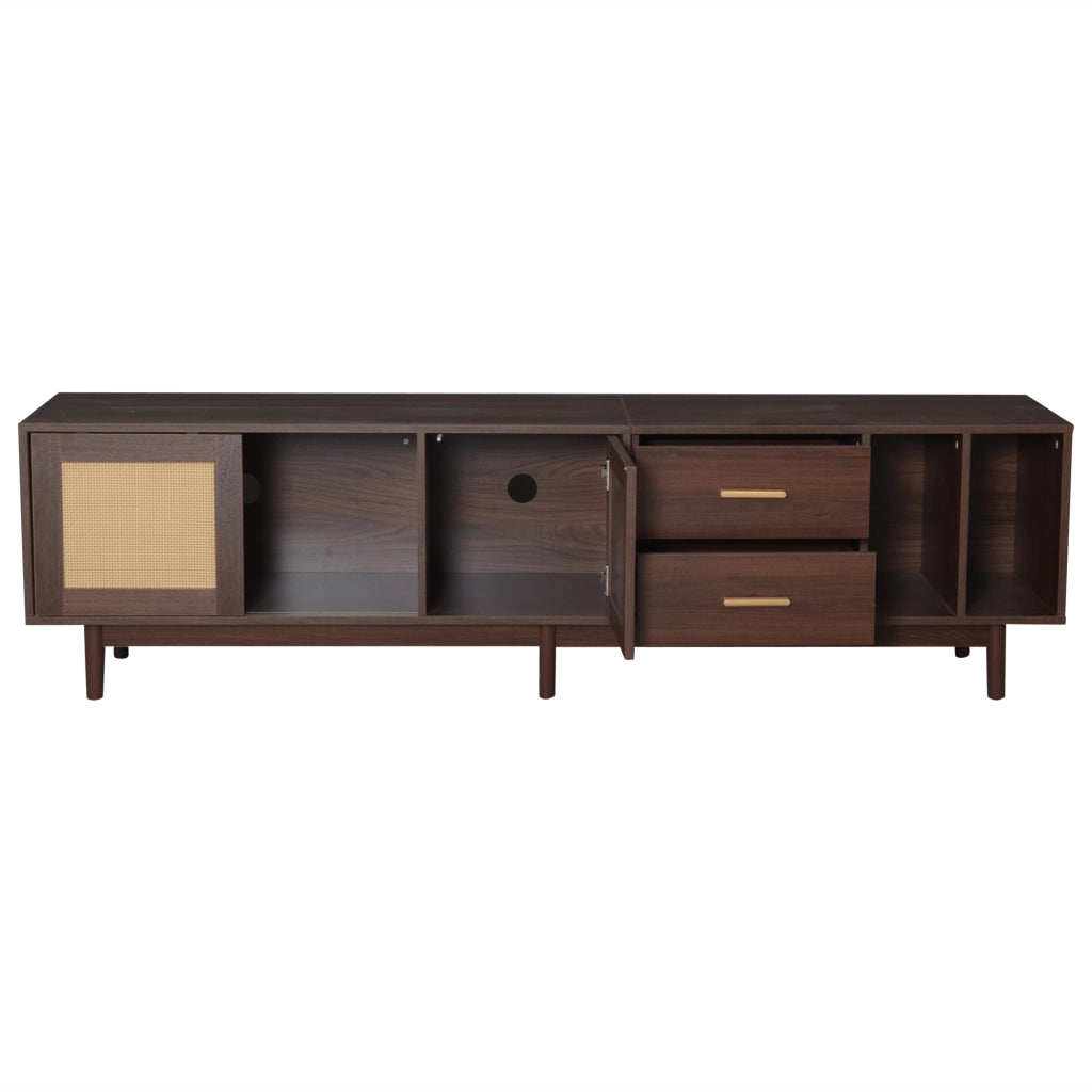 Mobile TV da 190 cm marrone in MDF