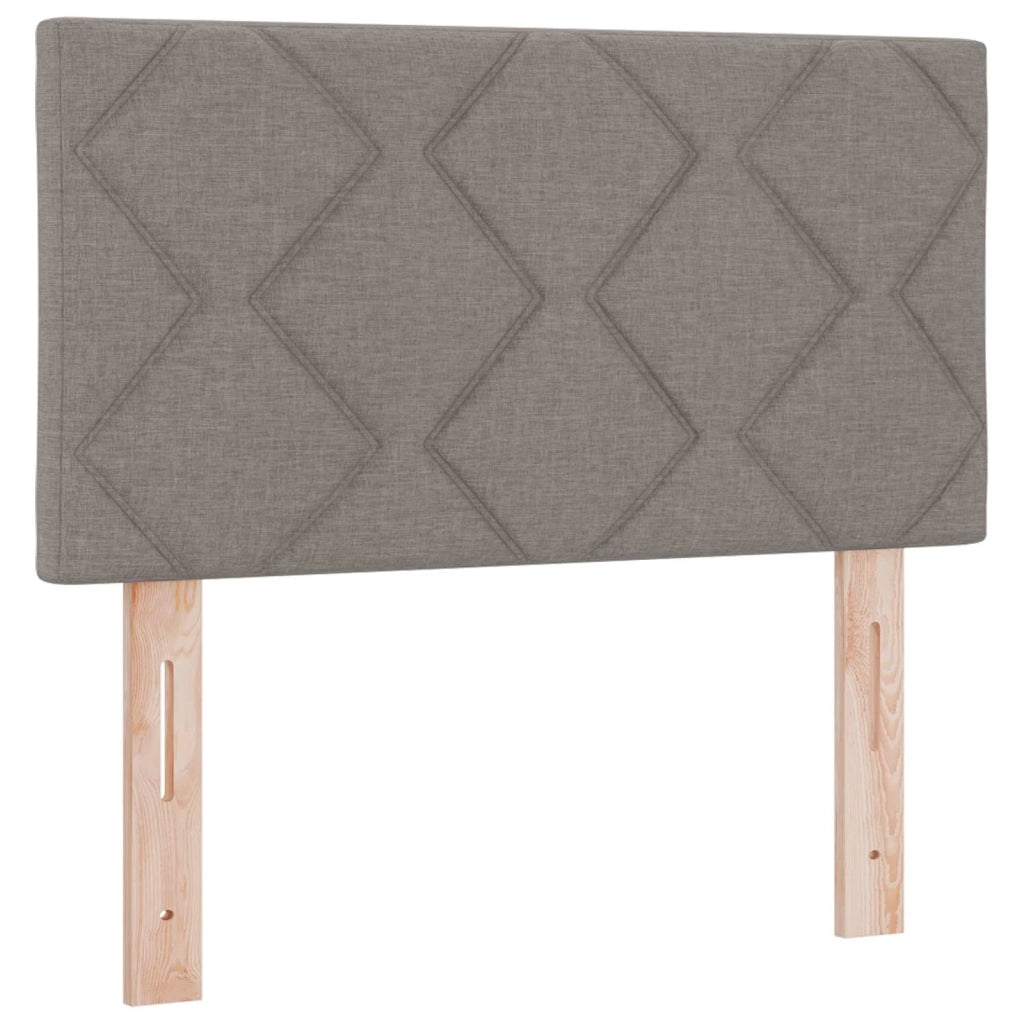 Letto con Box Spring, Materasso e LED Tortora 120 x 190 cm 3451907