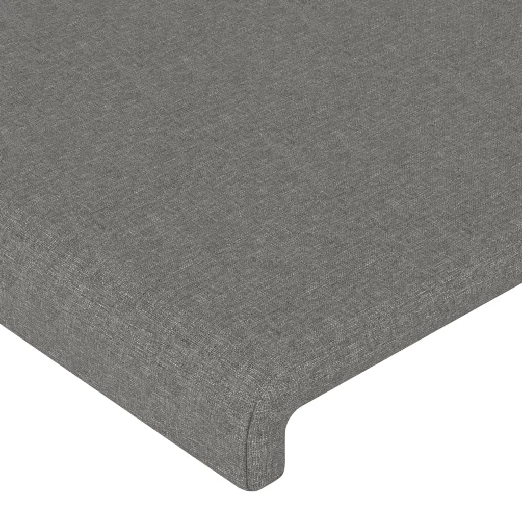 Testiera | Testata a LED GrigioScuro 144x5x118/128cm inTessuto