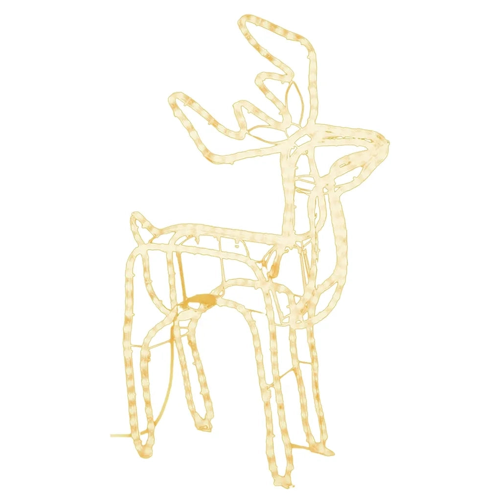 Figure Natalizie Renne Bianco Caldo 76x42x87 cm 343298