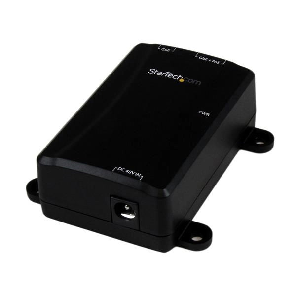 Startech.com iniettore gigabit poe+ ad 1 porta - 802.3at e 802.3af - POEINJ1GW