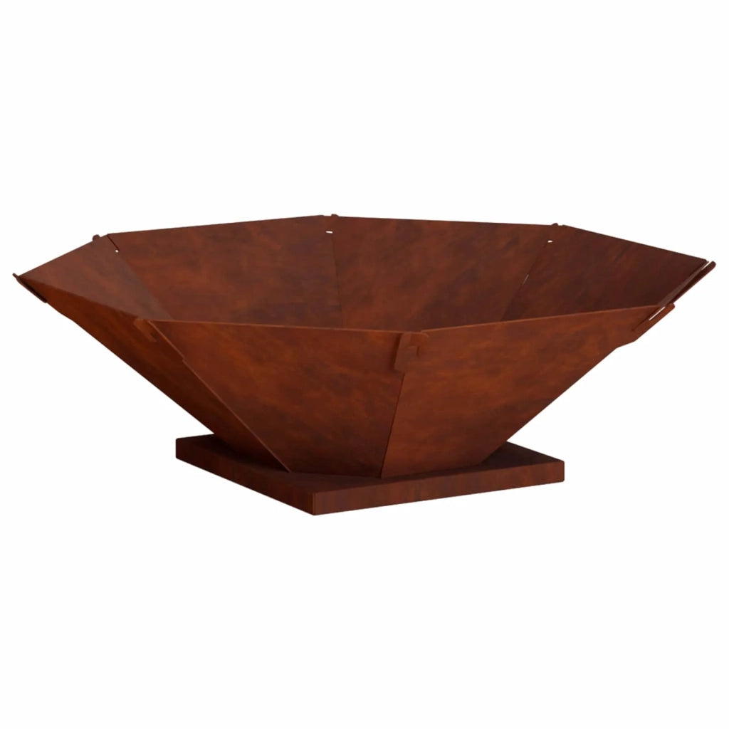 Focolare Ruggine 70,5 x 70,5 x 21,5 cm Acciaio Corten 8012609