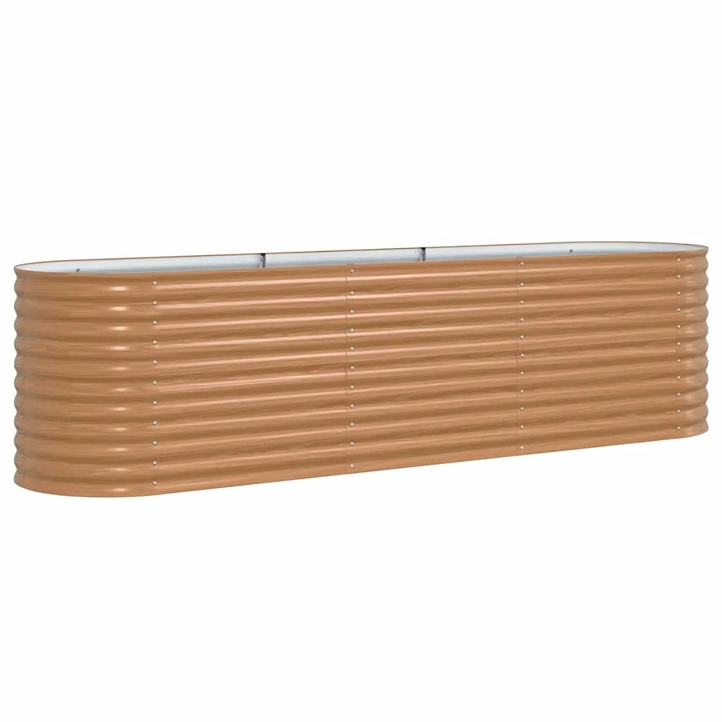 Letto Rialzato Marrone 320 x 80 x 81 cm Acciaio