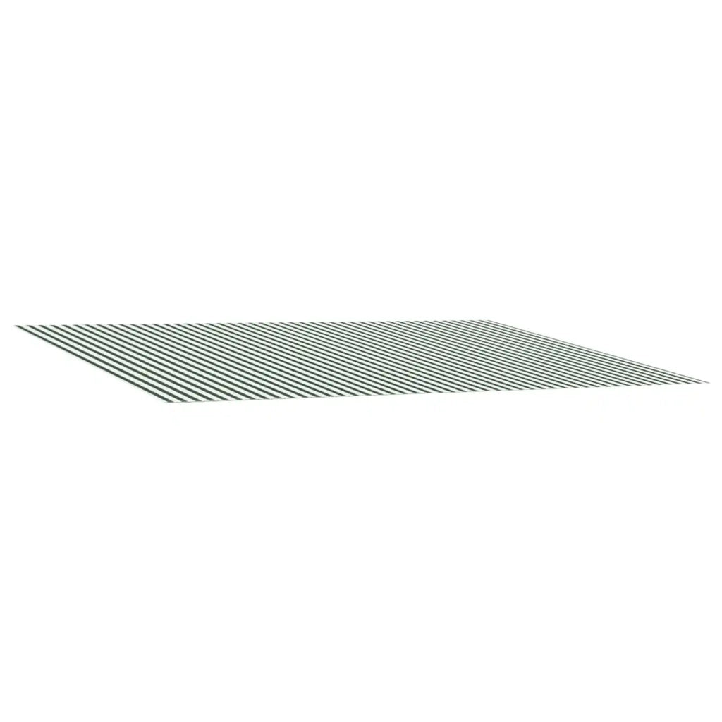 Telo di ricambio per tenda da sole Verde e Bianco 450 × 300 cm 3444465