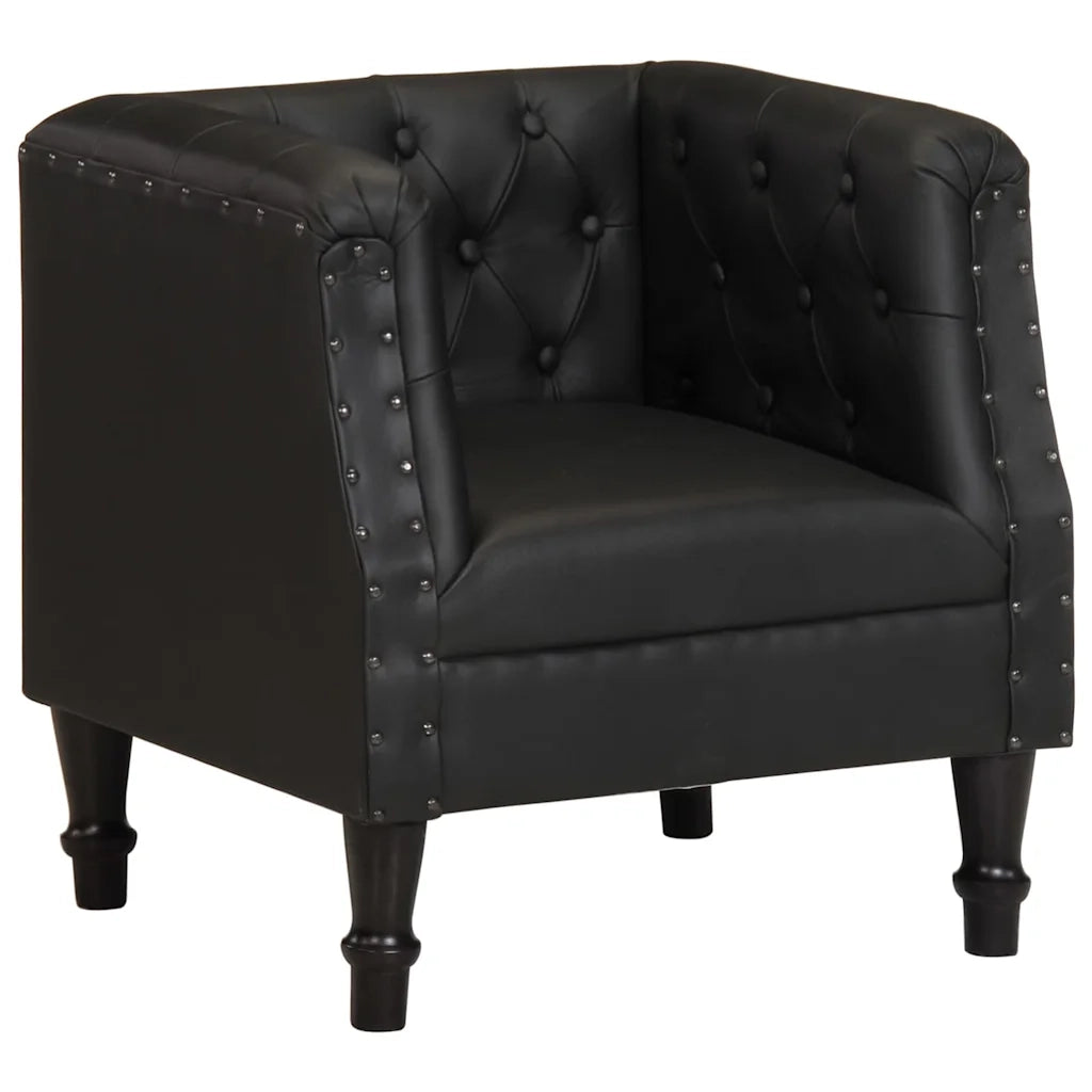 Poltrona Nera in Vera Pelle 286590