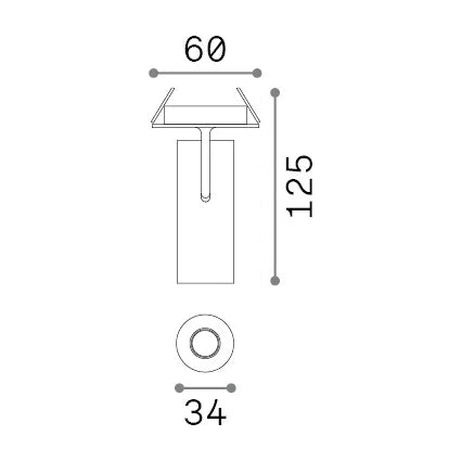 Lampada da soffitto Collezione PLAY LED 13W Luce Calda 3000K Bianco Ideal Lux