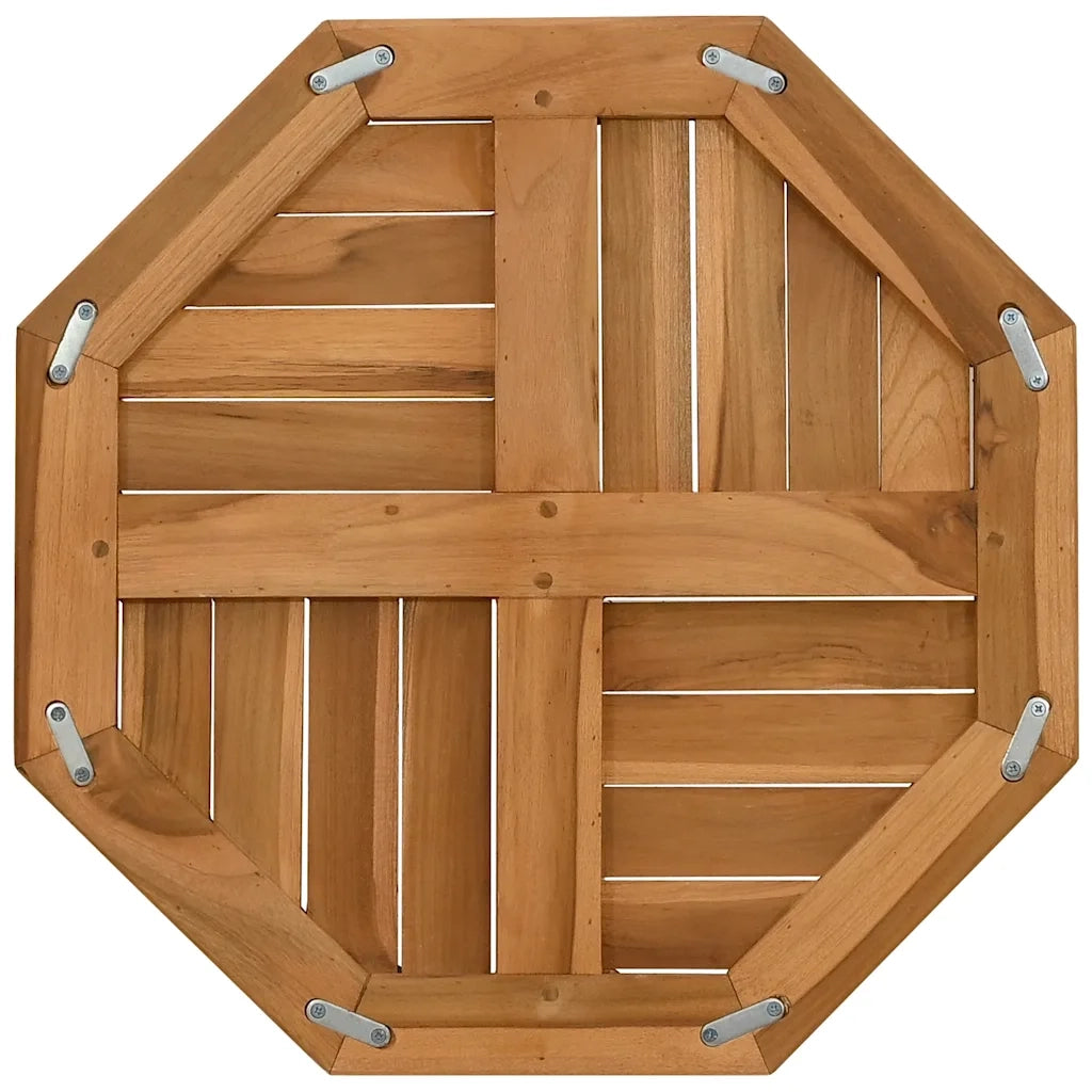 Dessus de table 50x50x2,5 cm octogonal bois de teck massif