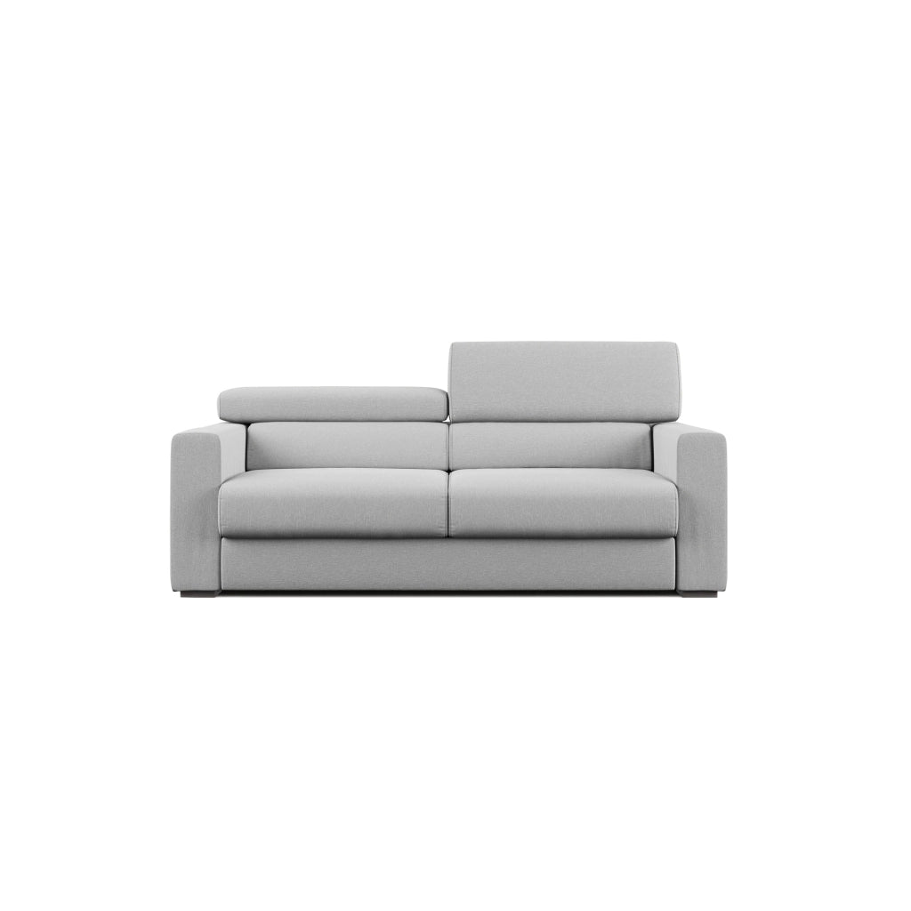 Dylan Divano con pouf estraibile 158 cm grigio