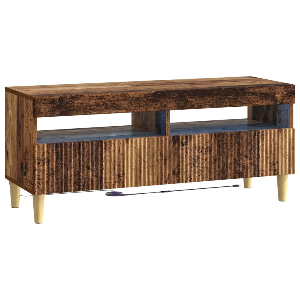 Mobile TV LED ARNHEM 100 x 35 x 43 cm Legno antico 896773
