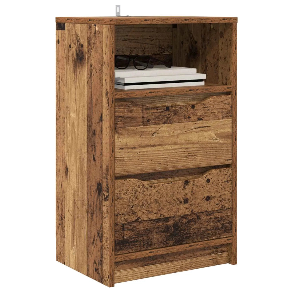 Comodini 2 pcs Legno vecchio 40 x 30 x 467 cm Legno multistrato 888924