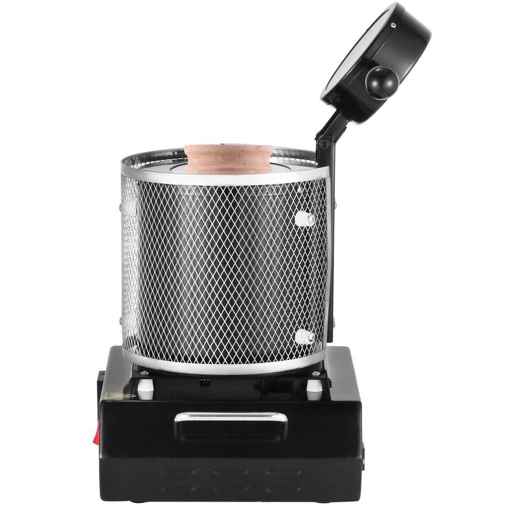 Gold Melting Furnace 1350 W 1150 ℃ Max. Temperature, Digital Electric Melting Furnace 3 Kg Ceramic Crucible For Casting & Refining Precious Metals, For Processing Gold, Silver, Aluminum