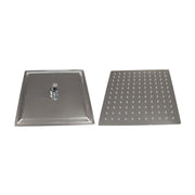 SOFFIONE DOCCIA INOX QUADRO 250X250 MM