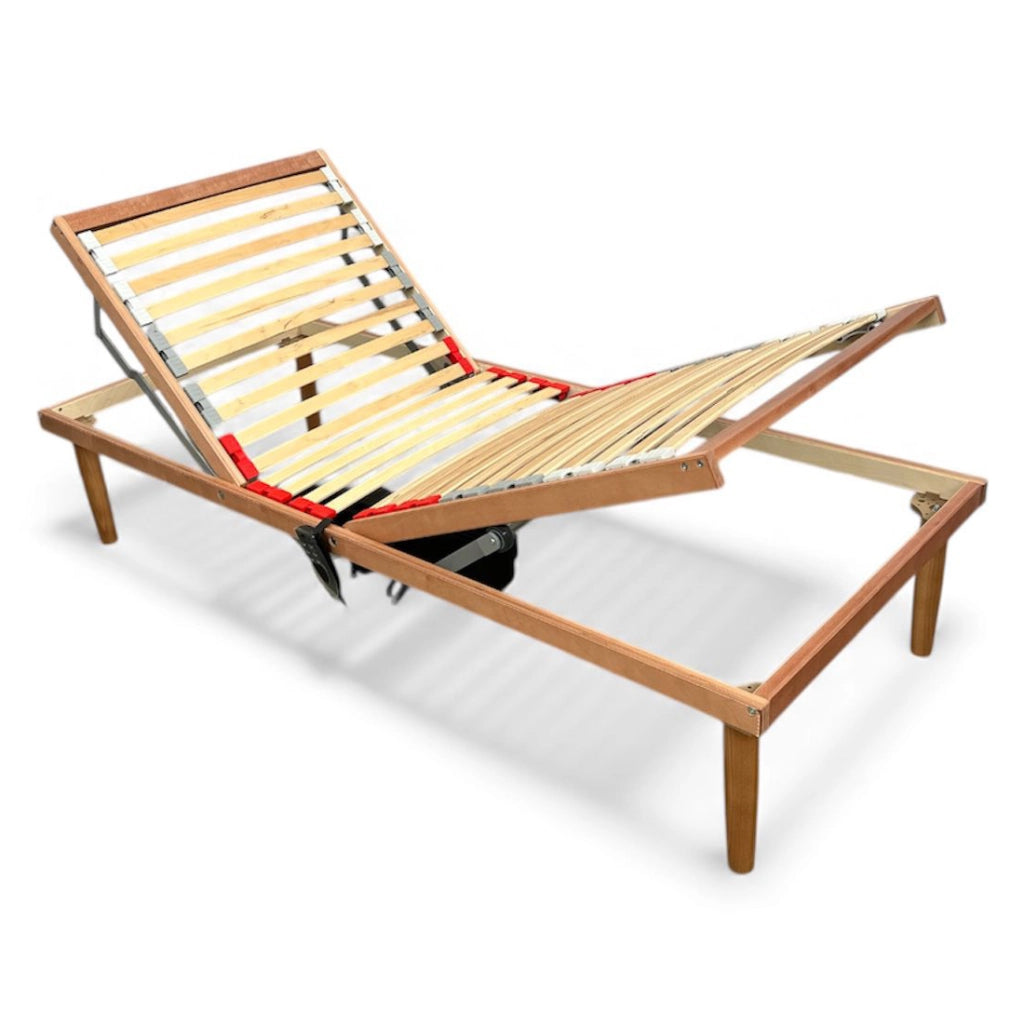 Rete Letto Motorizzata 3 Snodi 80x190 cm con telecomando, regolazione Testiera e Pediera per materasso una piazza