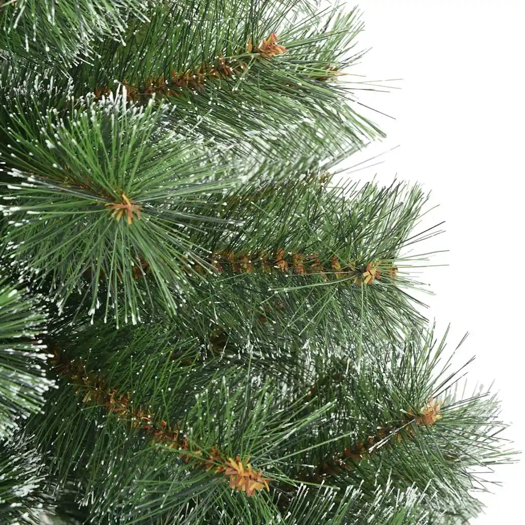 Albero di Natale Artificiale Snodato Foderato di Neve Verde