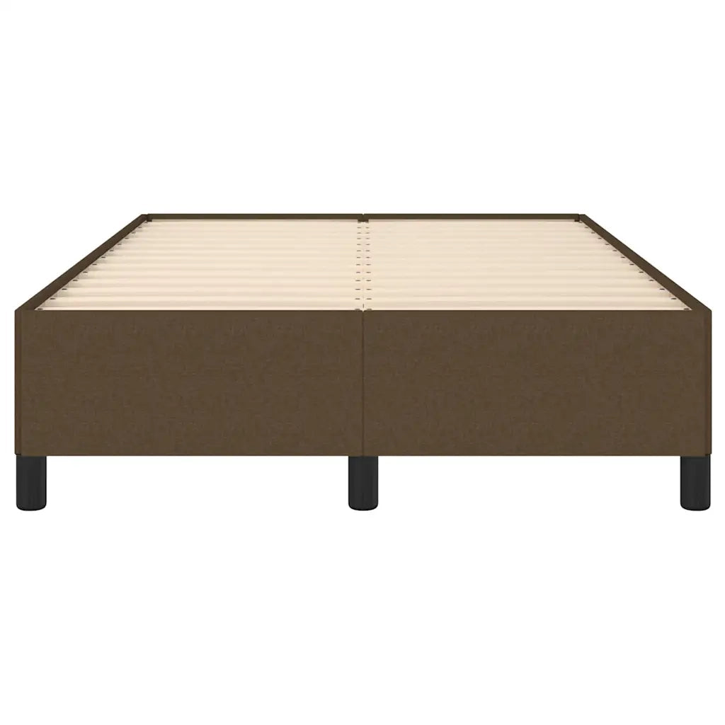 Letto matrimoniale | Letto per adulti | Giroletto senza Materasso Marrone Scuro 80x200 cm in Tessuto