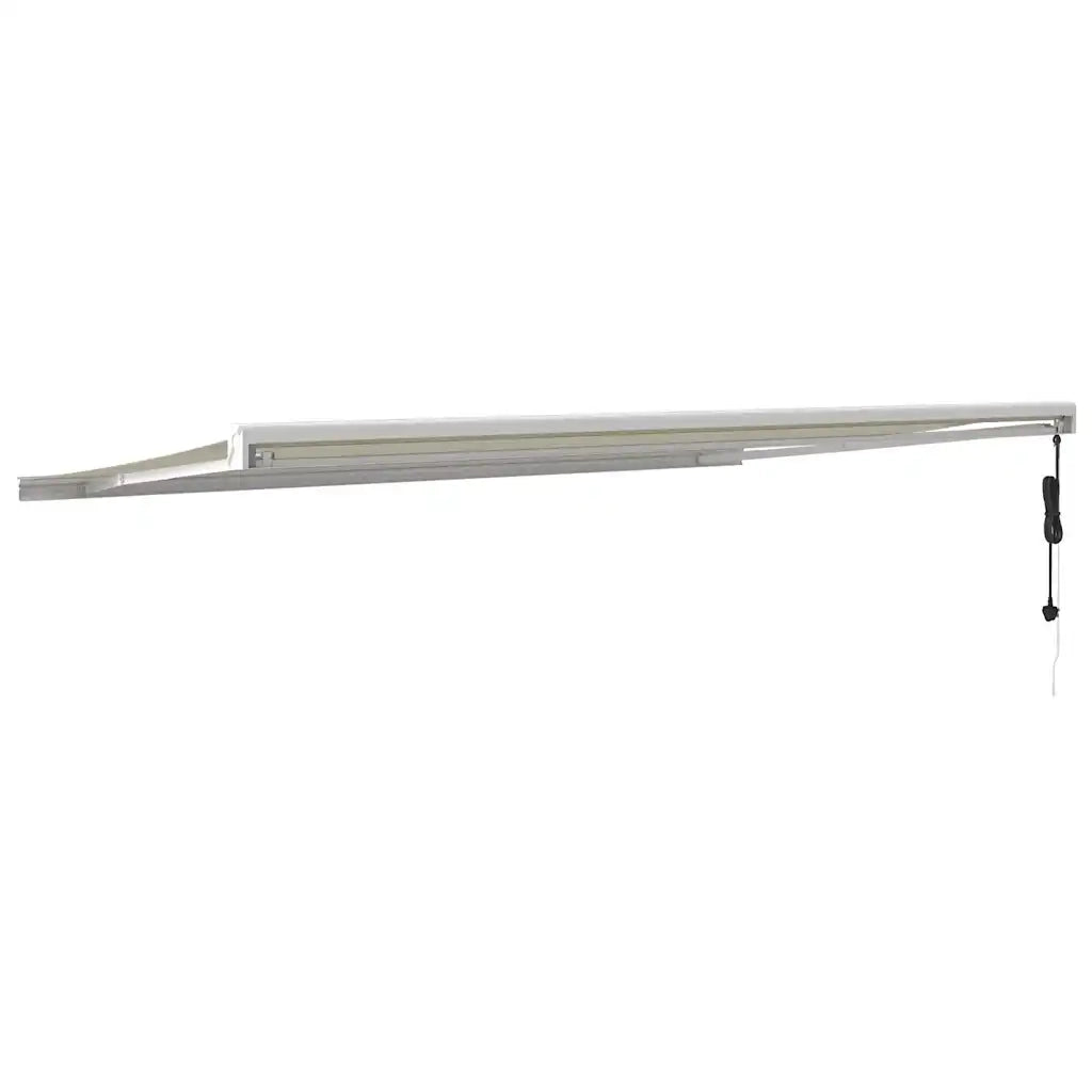 Tenda da Sole Retrattile Crema 5x3 m in Tessuto e Alluminio 3154580
