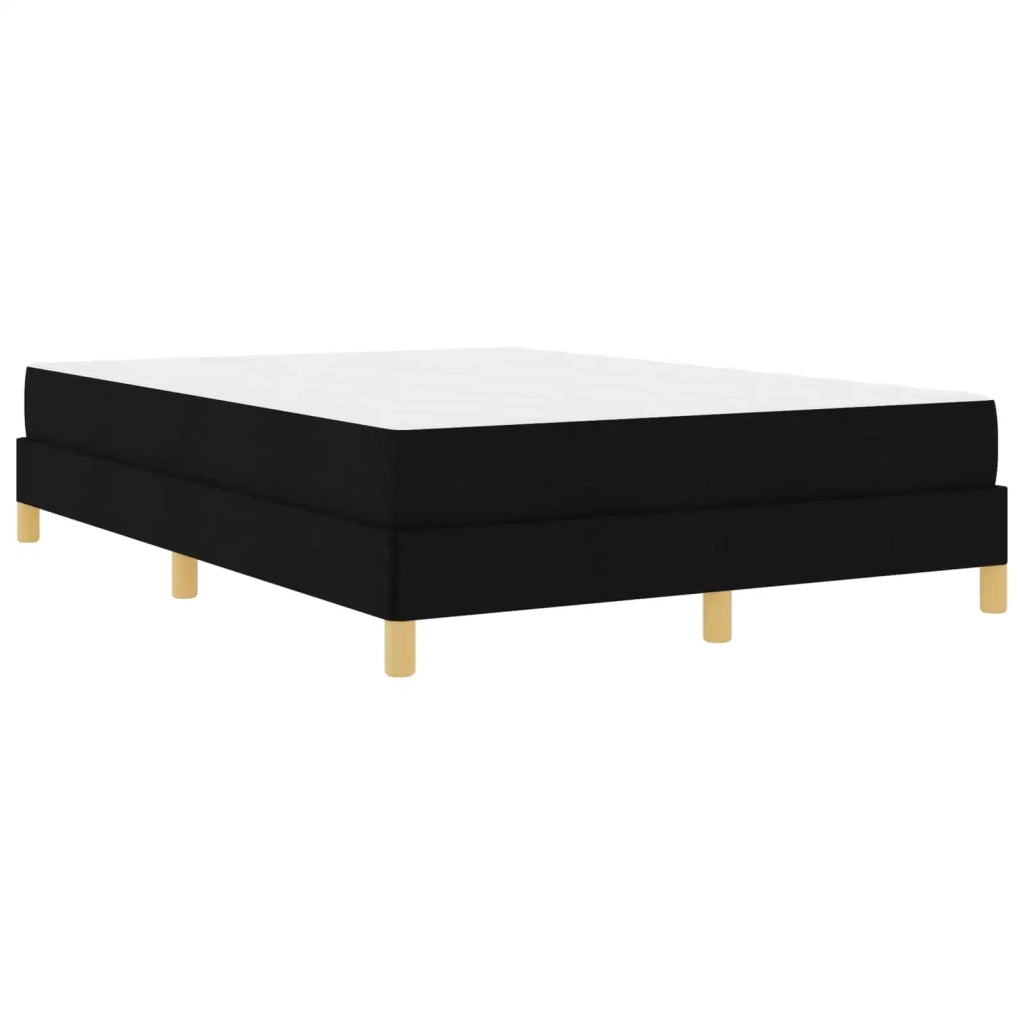 Letto a molle con materasso Nero 140 x 190 cm Tessuto 3398565