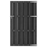 Cancello da Giardino in WPC 100x180 cm Grigio 318105